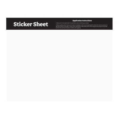 Smaller 5.5 inch sheet held between two fingers