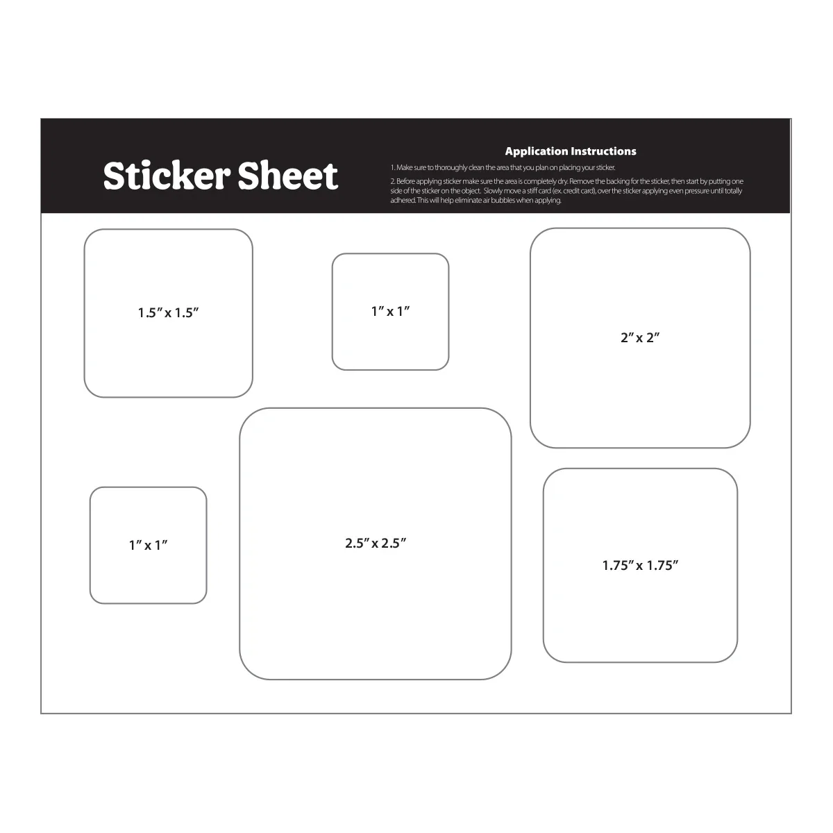 Oval stickers spread across the printed backing sheet