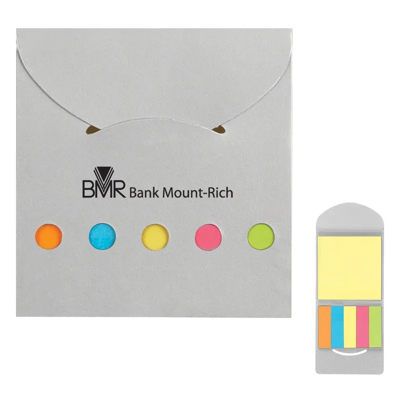 Set of colored tabs used to mark pages