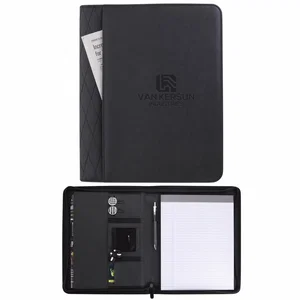 Custom Stitch Zippered Padfolio