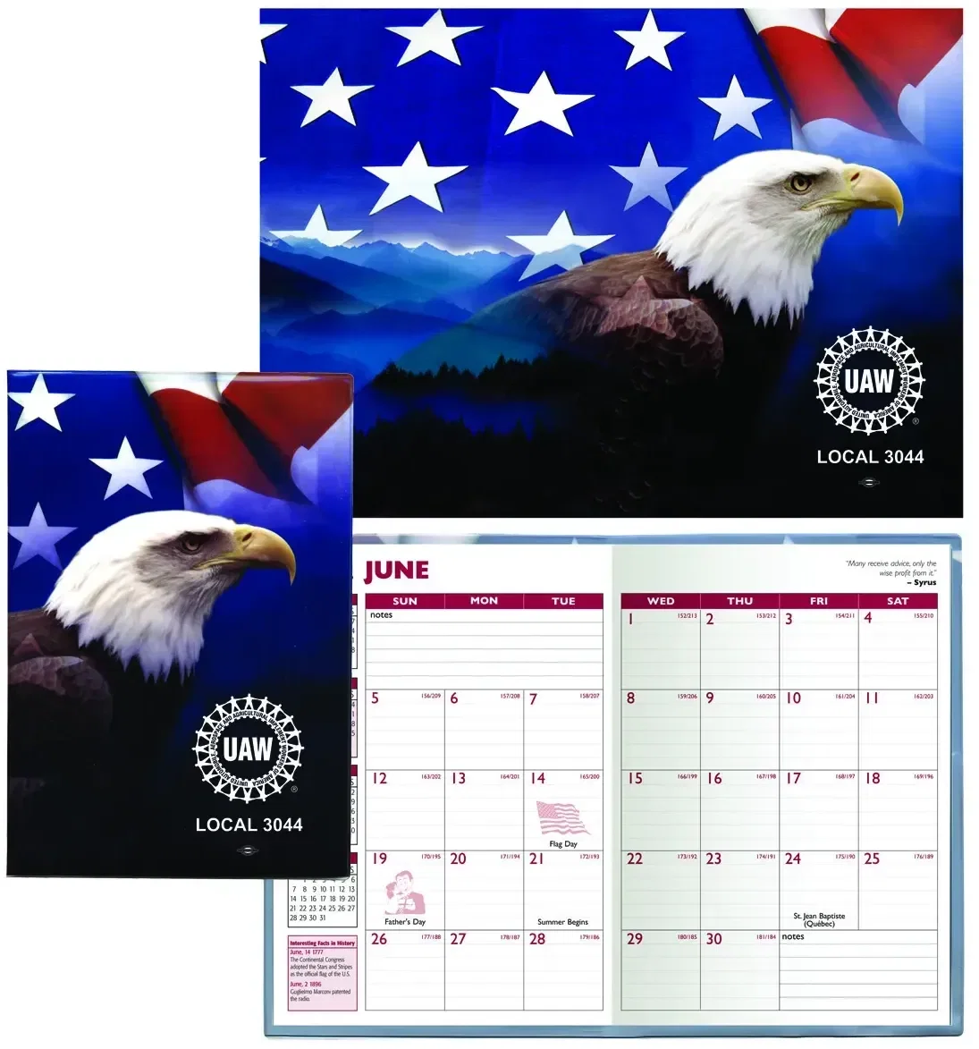 Custom Patriotic Academic Planner - 7 x 10 Vinyl Cover — view 2