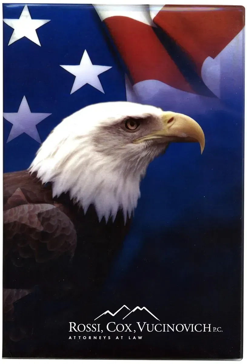 Patriotic Monthly Planner - 7 x 10  (Stock Full Color Vinyl Cover)
