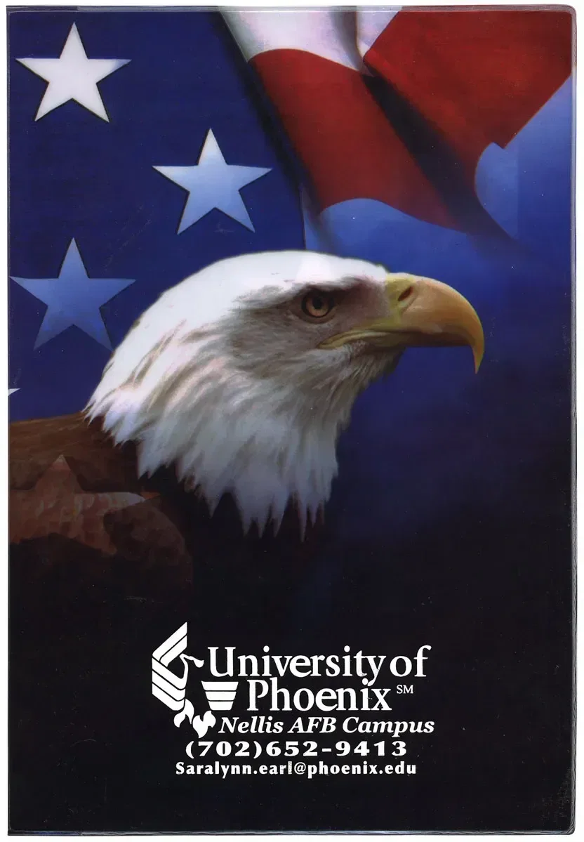 Personalized Patriotic Weekly Planner - 7 x 10, Full Color Vinyl Cover