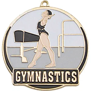 Stock Gold Enamel Sports Medals: Baseball