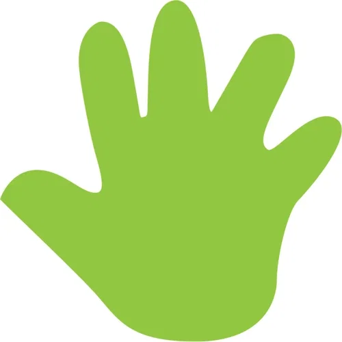 Stock-shape hand fan with handle, paw die-cut shape UV-coated promotional fan