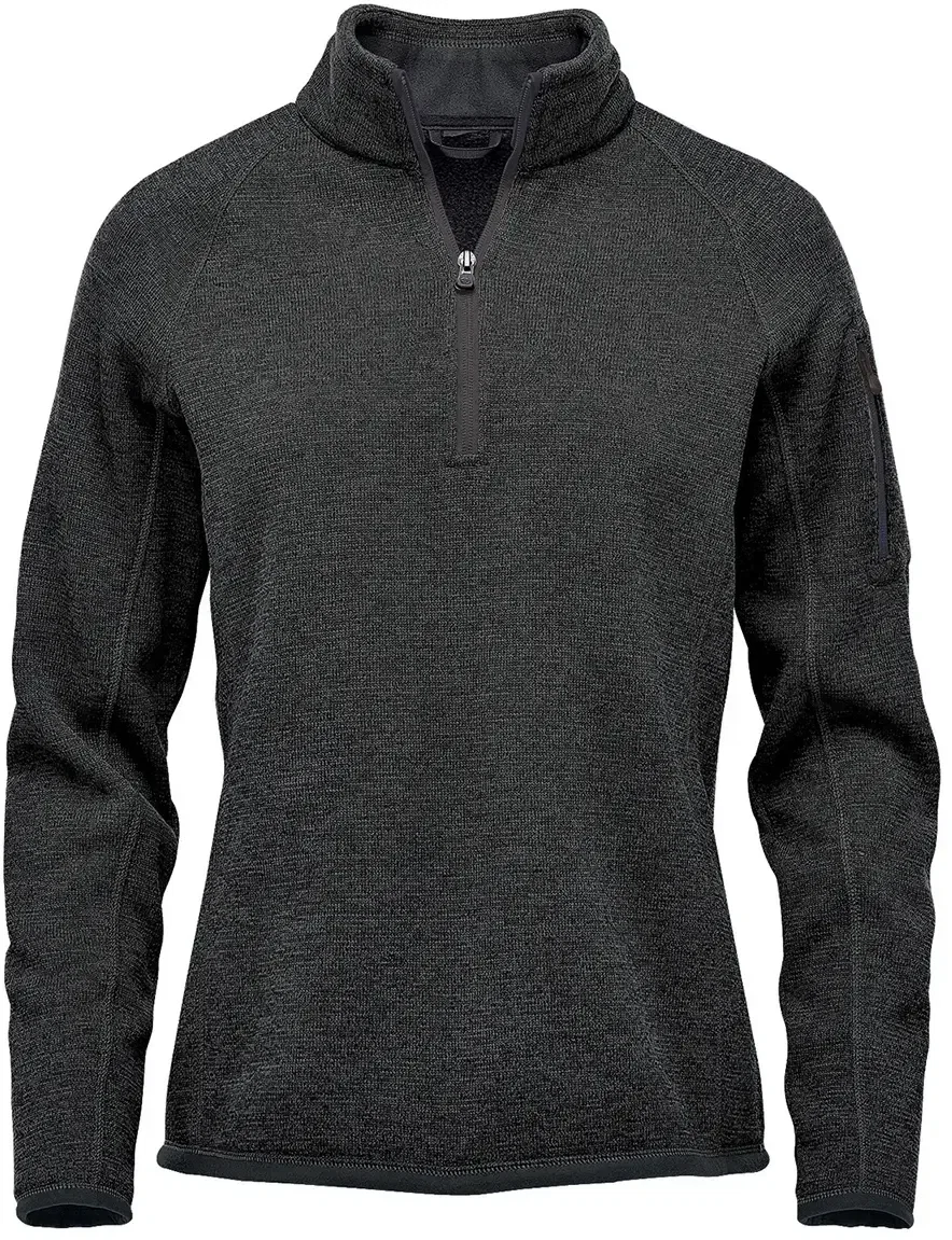 Front view of the pullover framed tightly with room to spare