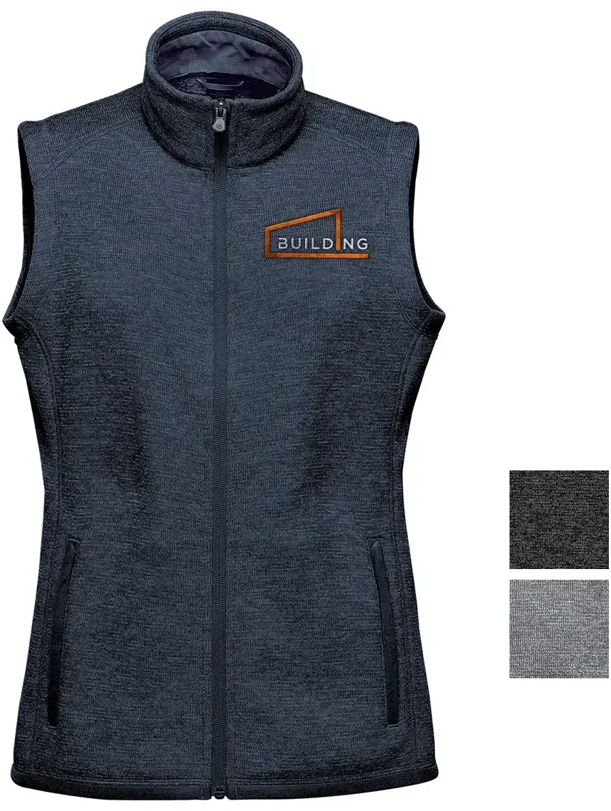 Hanging on a rack, the vest keeps its full drape