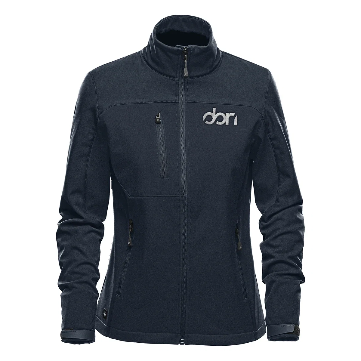 Hem area along the bottom edge of the softshell