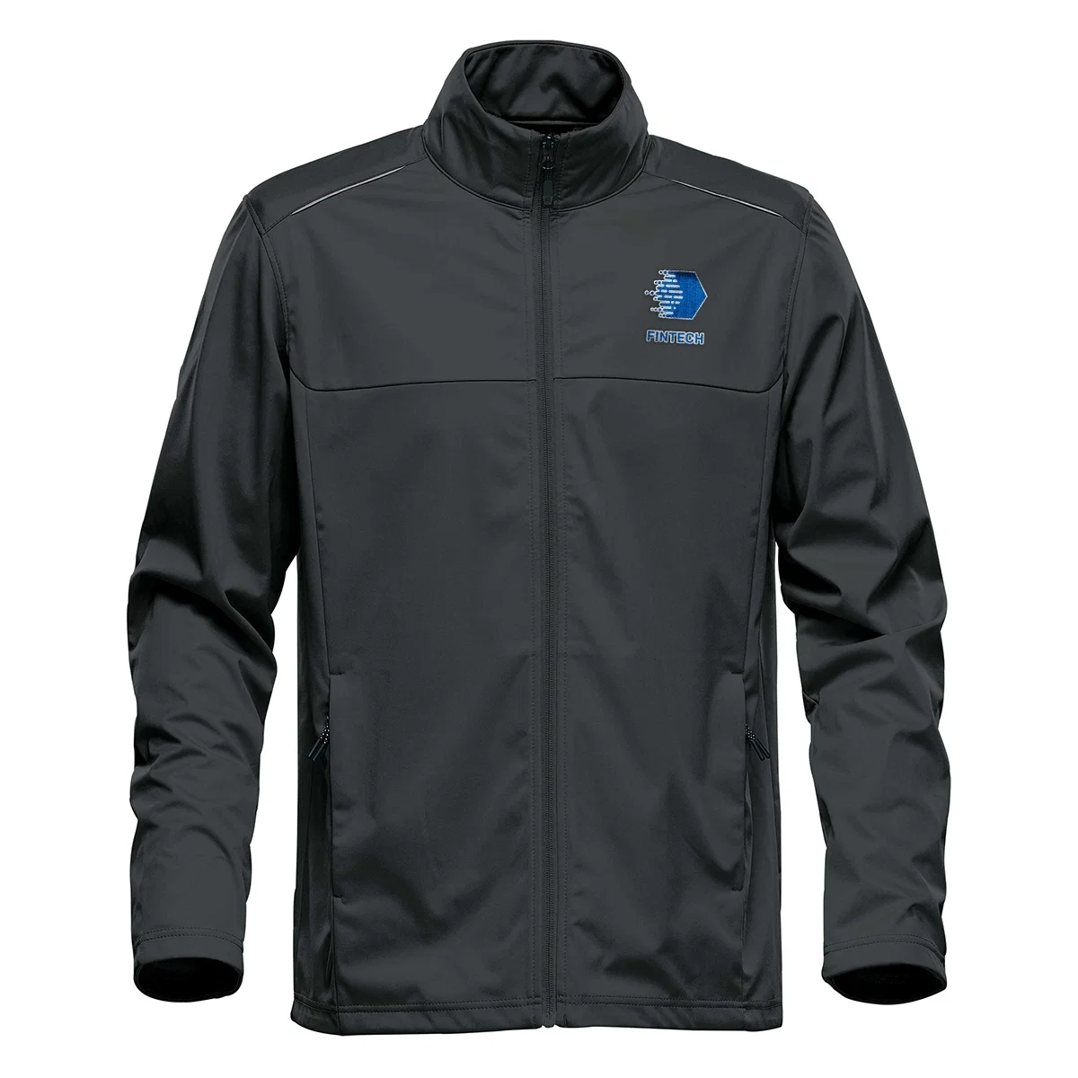 Folded lightweight softshell laid flat to show the cut