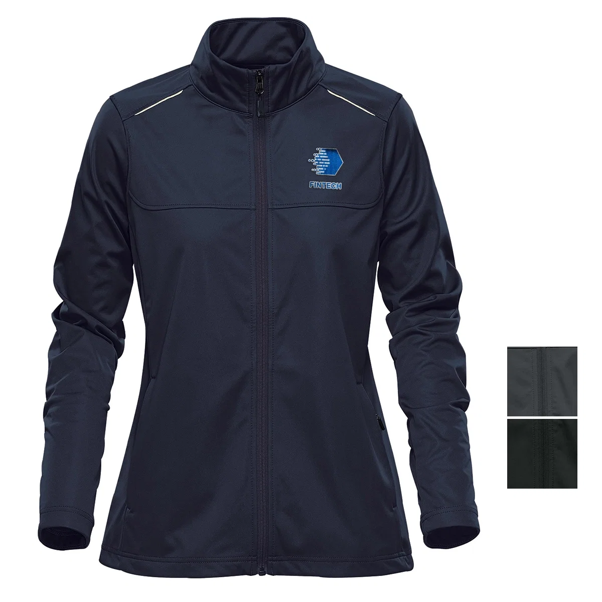 Greenwich lightweight softshell pictured from the front on a neutral backdrop