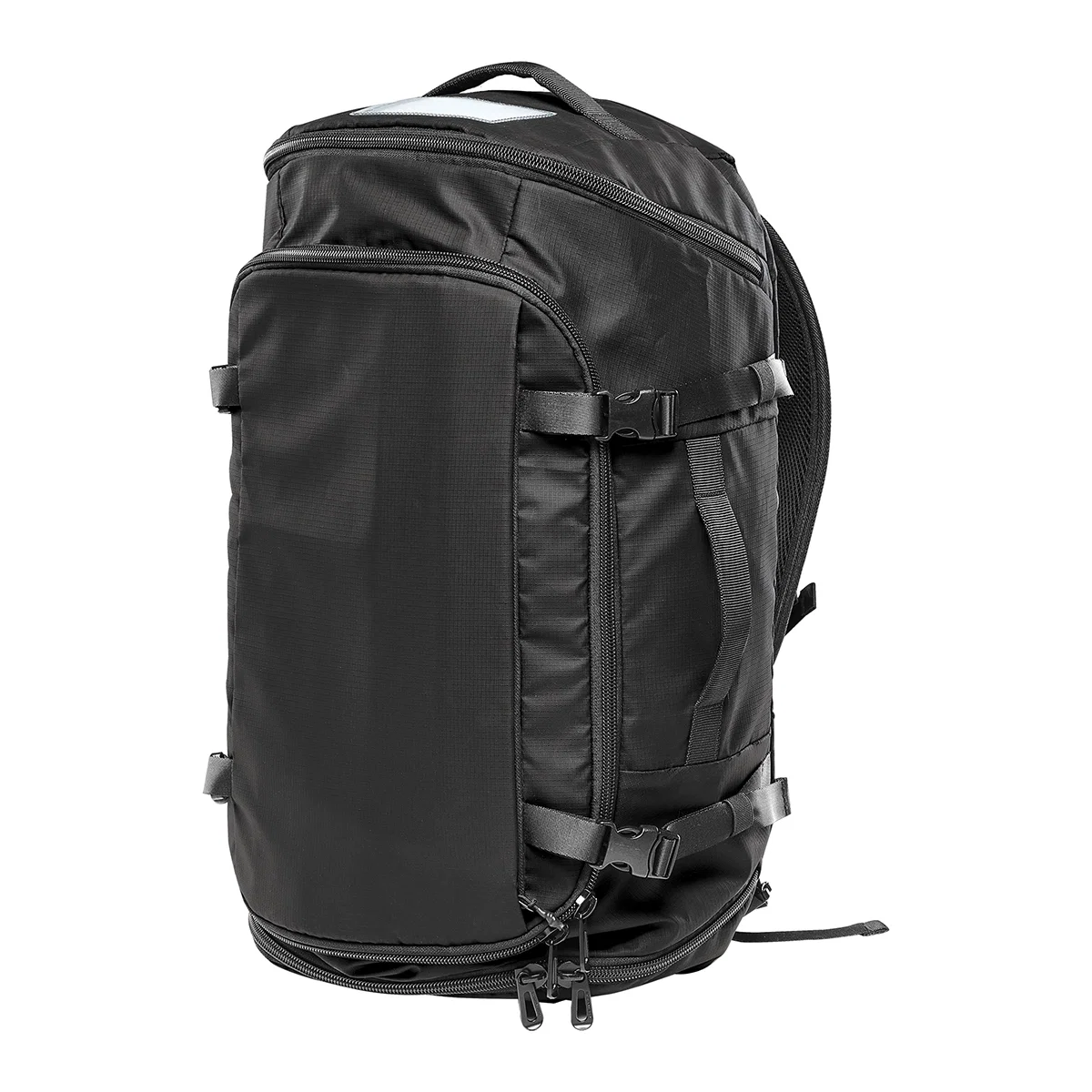 Shoulder straps shown in close detail highlighting the main compartment