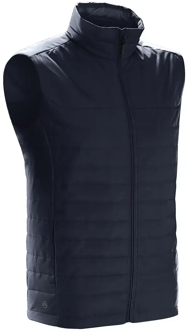 Shoulder area shown where the quilted panel meets the seam