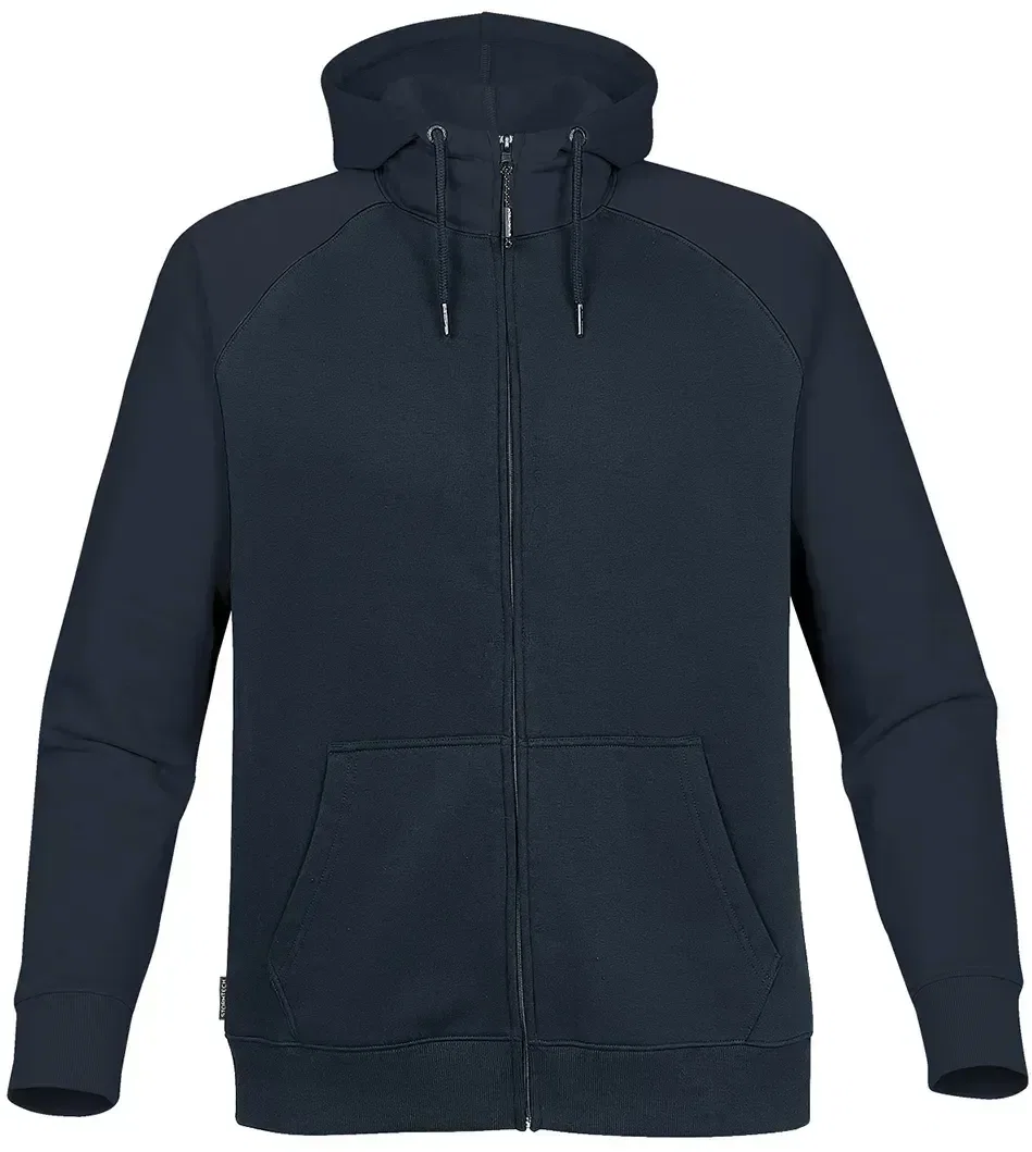 Men's version zipped to the collar for cooler mornings