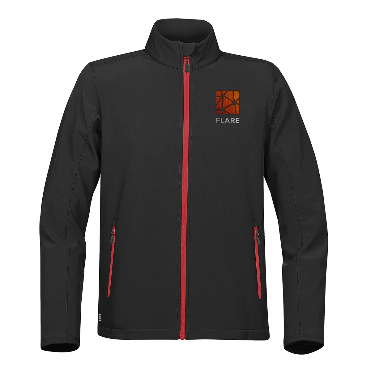 Straight-on view of the jacket isolated for a clean product listing