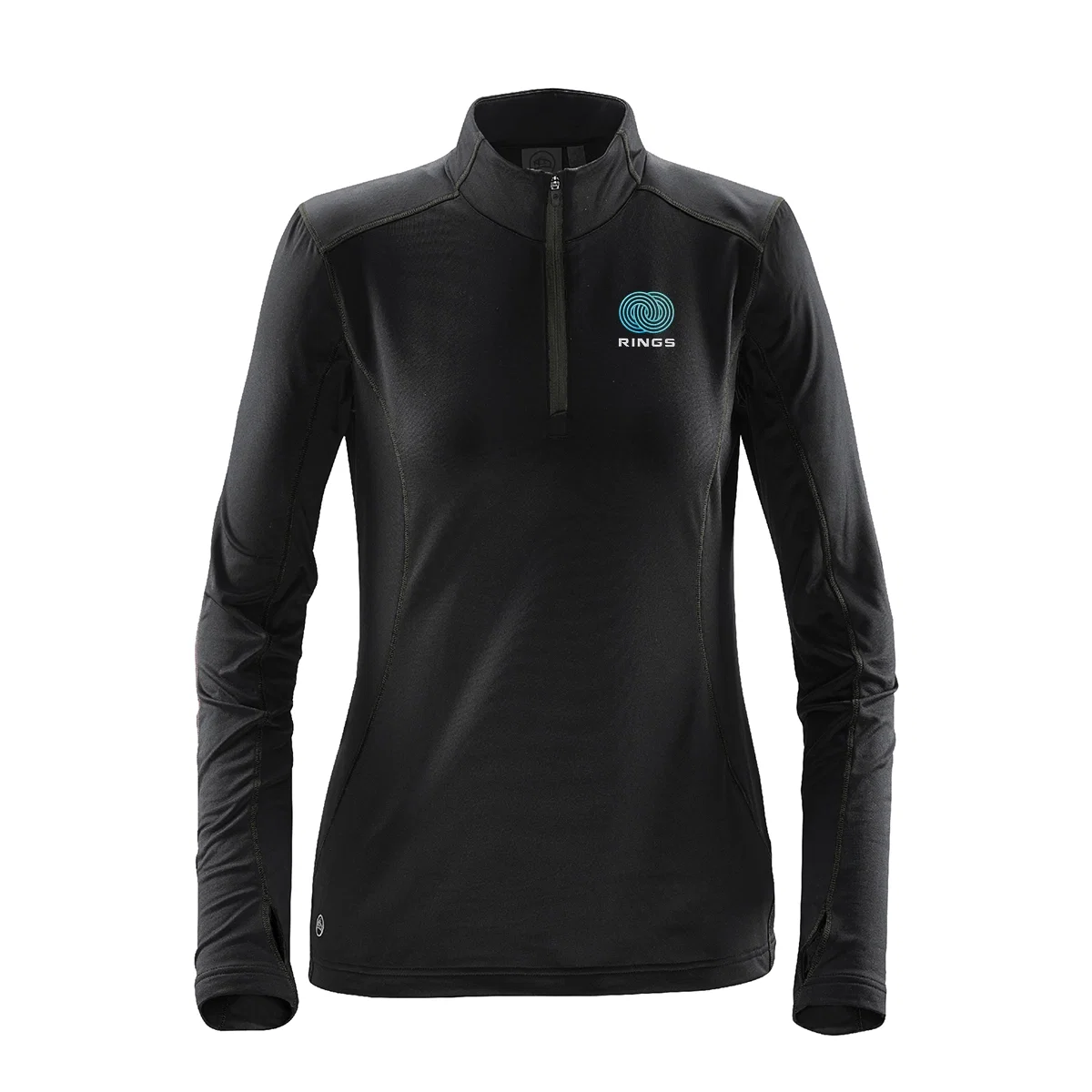 Hanging on a rack, the pullover keeps its full drape