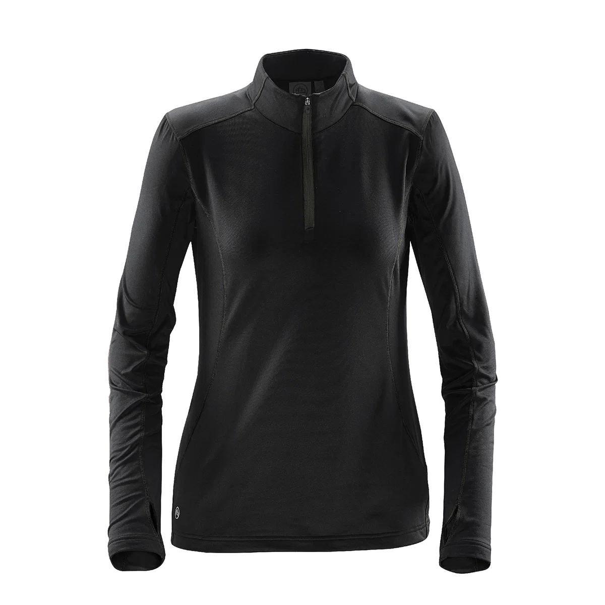 Elevated view of the pullover centered under even lighting