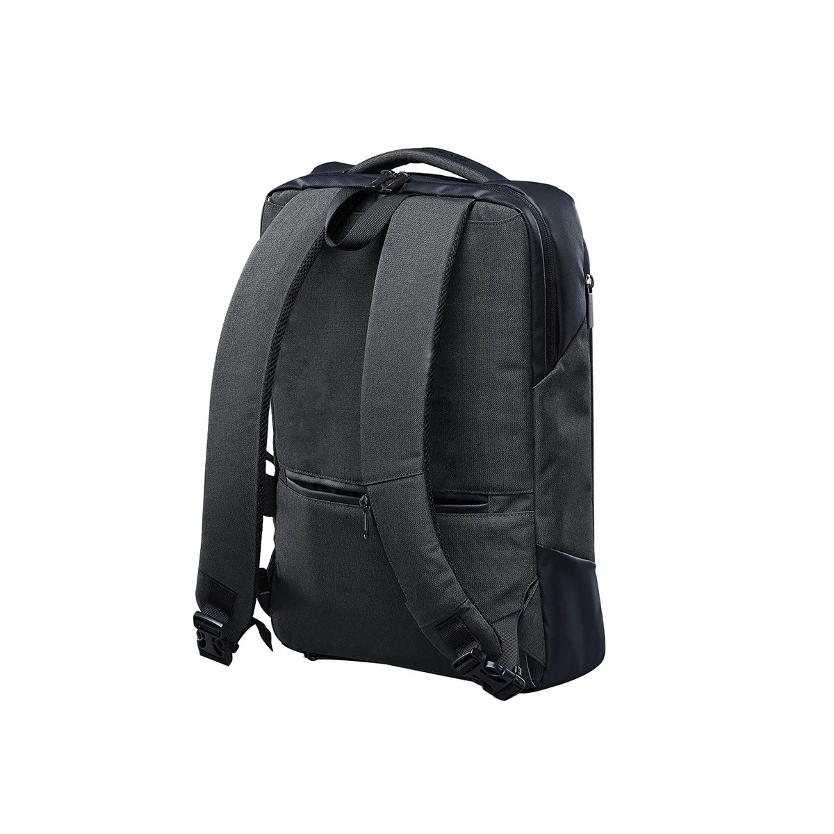 Front compartment zips across the width of the pack