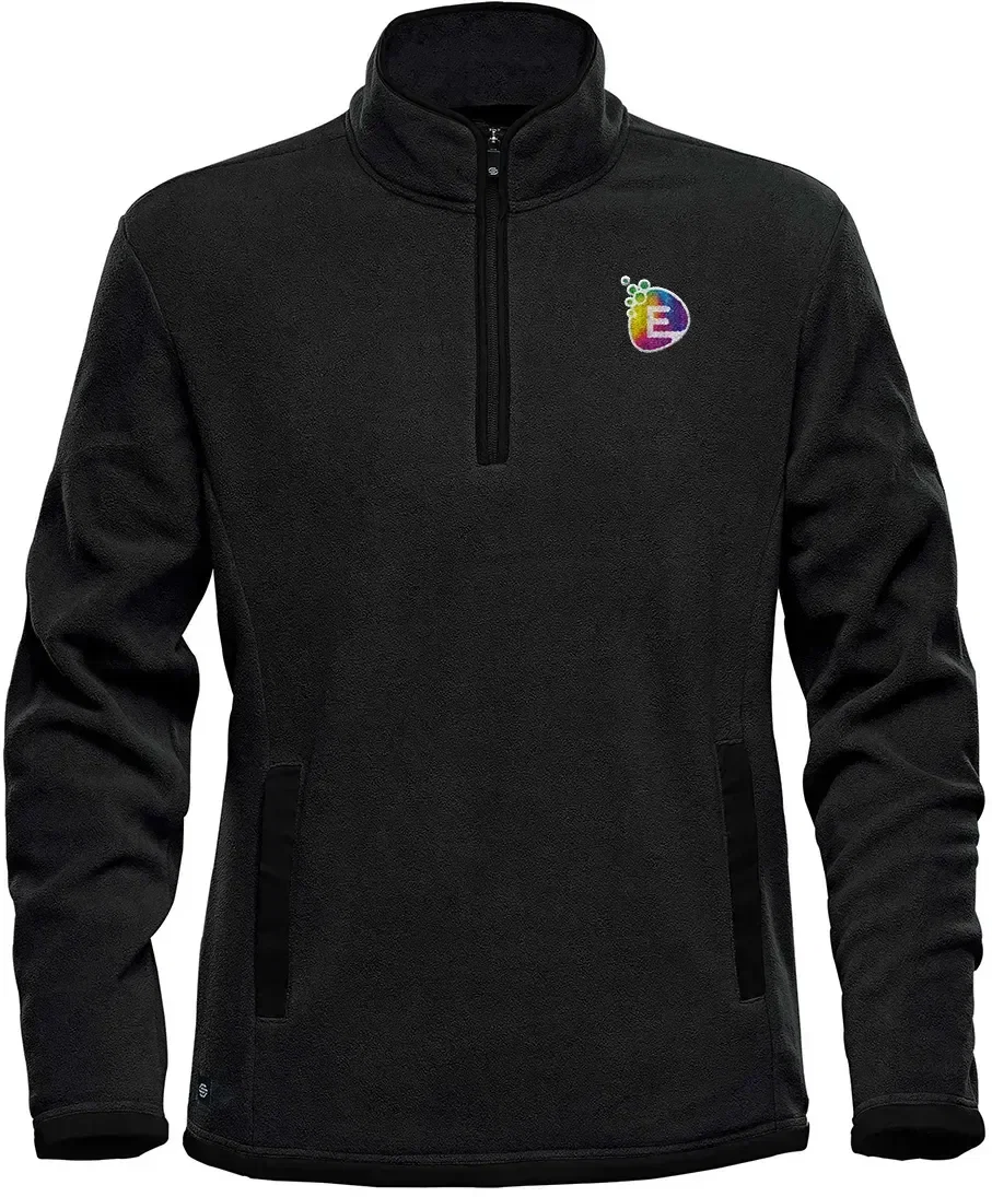 Fleece zip jacket shown from the front on a model