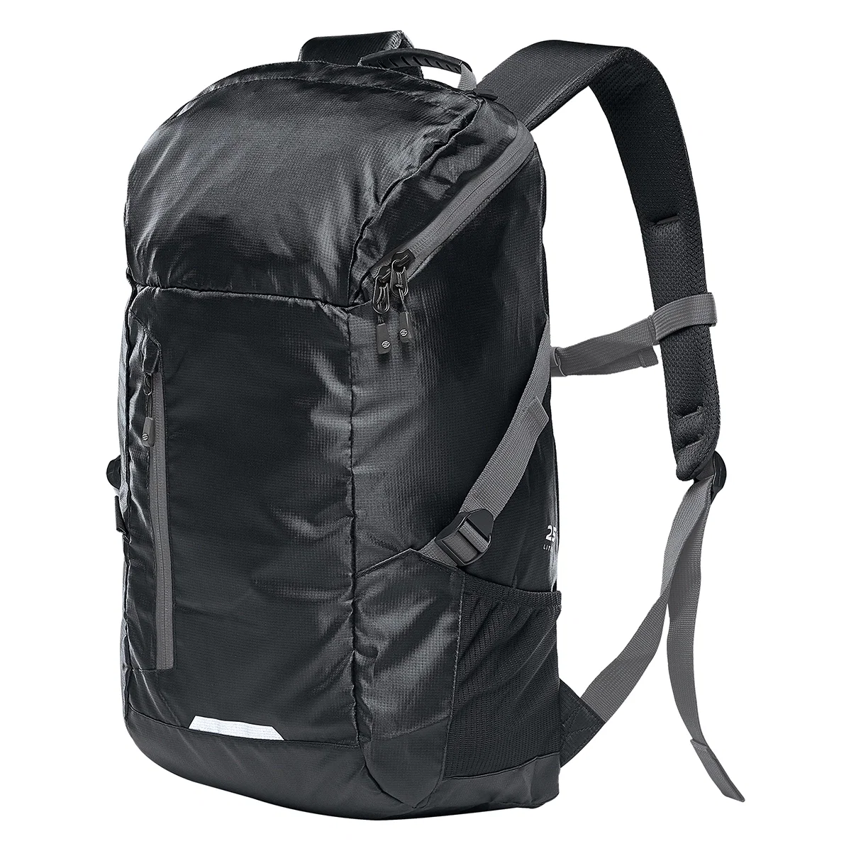 Front zip pocket sits above the lower panel