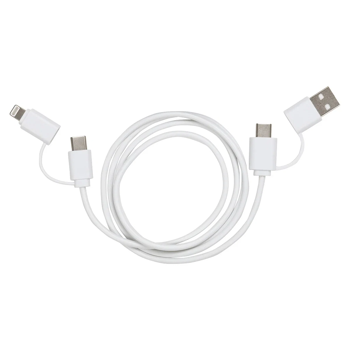 Close-up of the Stow 'N Go 4-in-1 Charging Cable's silicone storage pouch