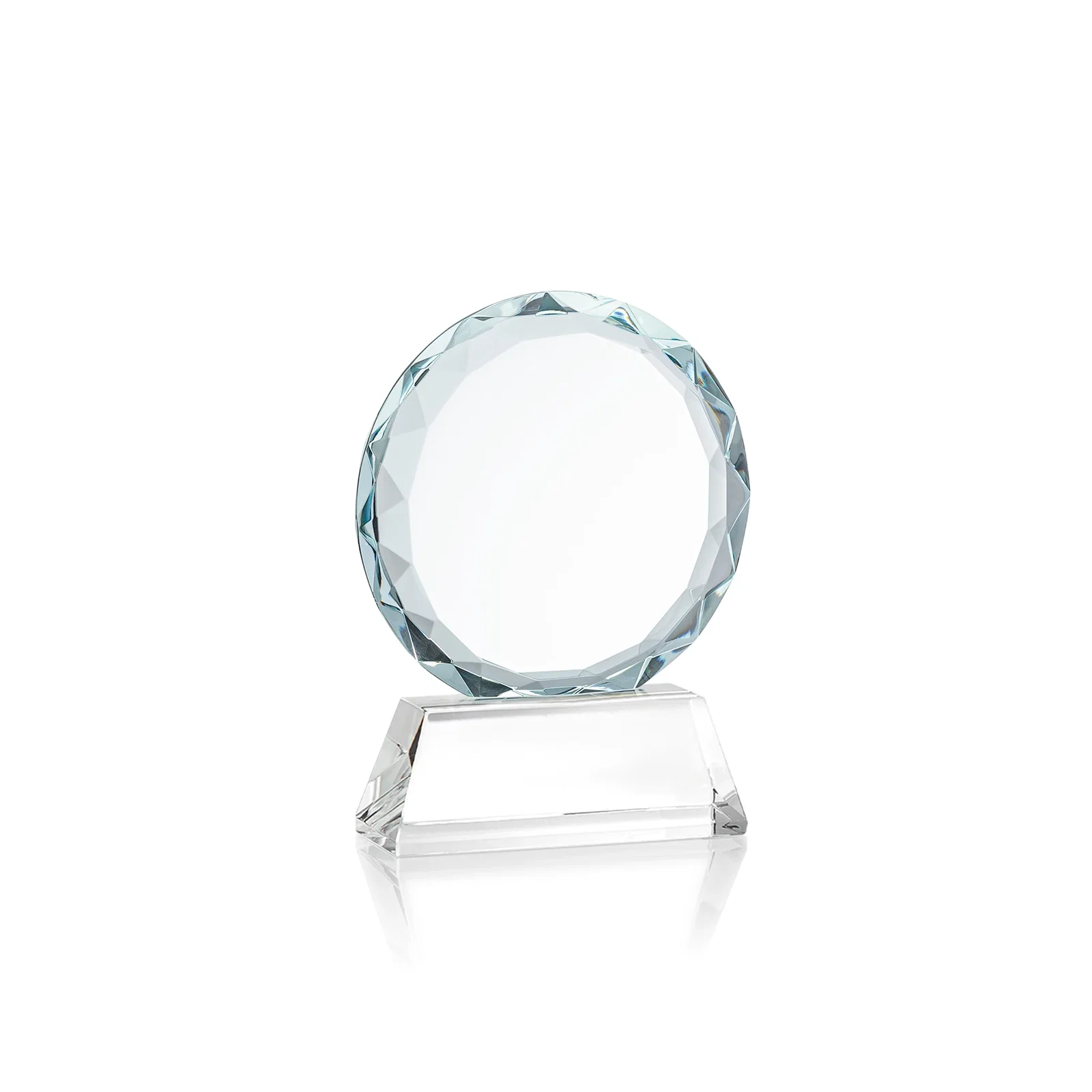 Promotional Optical Crystal Faceted Gemstone Award with Prismatic Finish, awards, with your logo for employee recognition