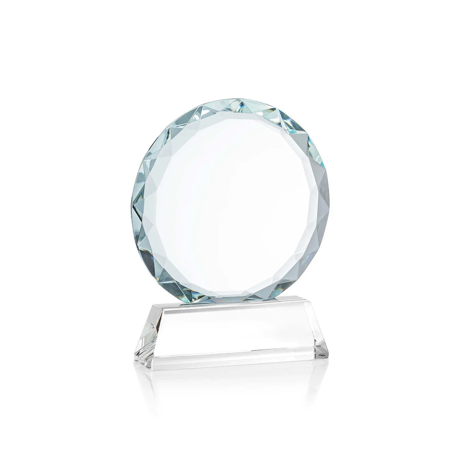 Promotional Optical Crystal Faceted Gemstone Award with Prismatic Finish, awards, with your logo for corporate award ceremonies