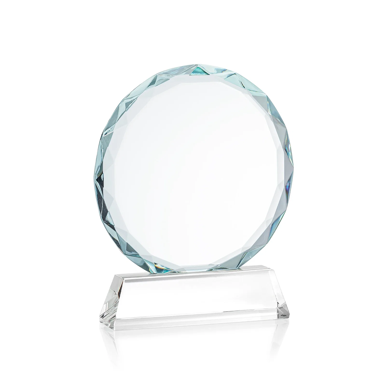 Promotional Optical Crystal Faceted Gemstone Award with Prismatic Finish, awards, with your logo for service anniversary gifts