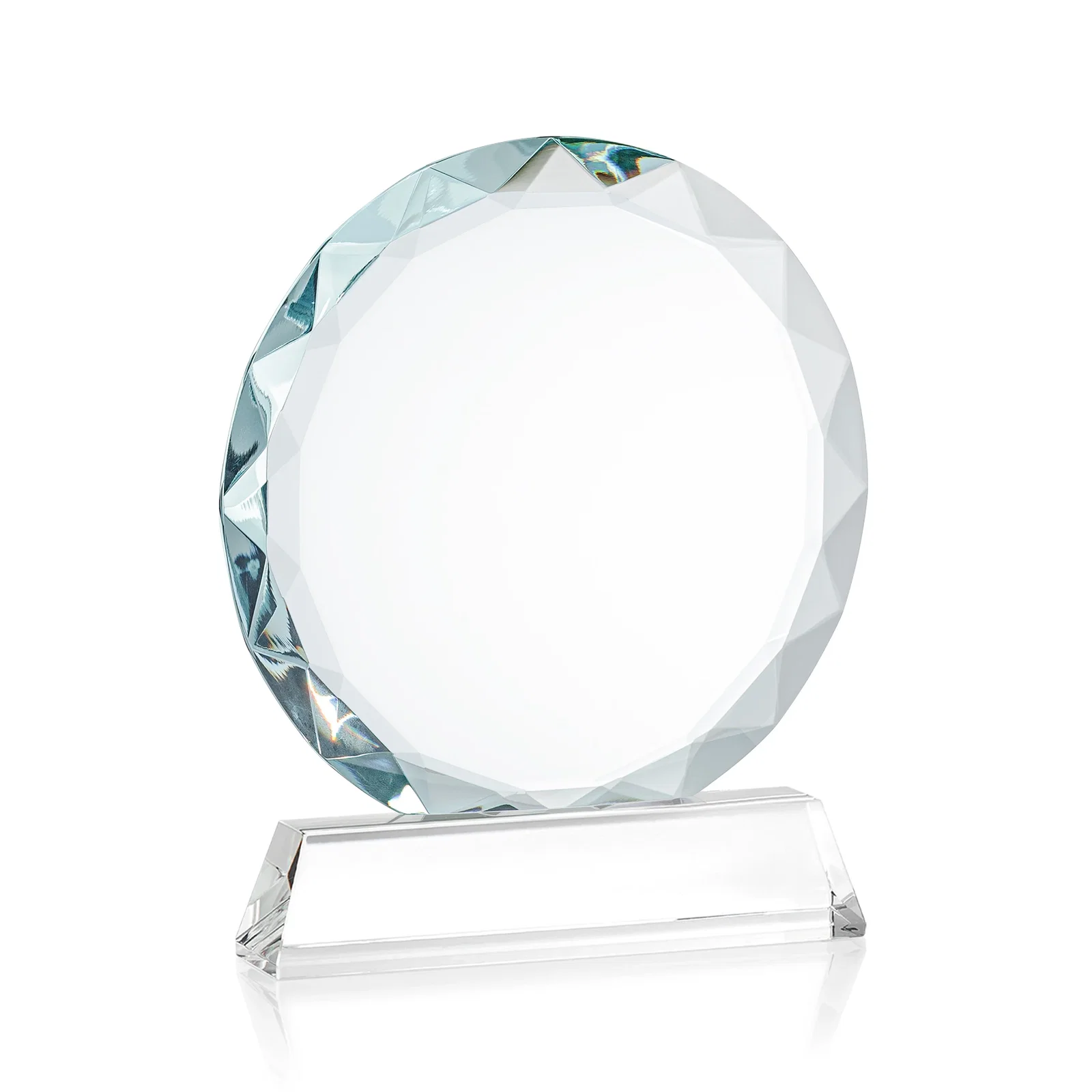 Promotional Optical Crystal Faceted Gemstone Award with Prismatic Finish, awards, with your logo for sales achievement awards