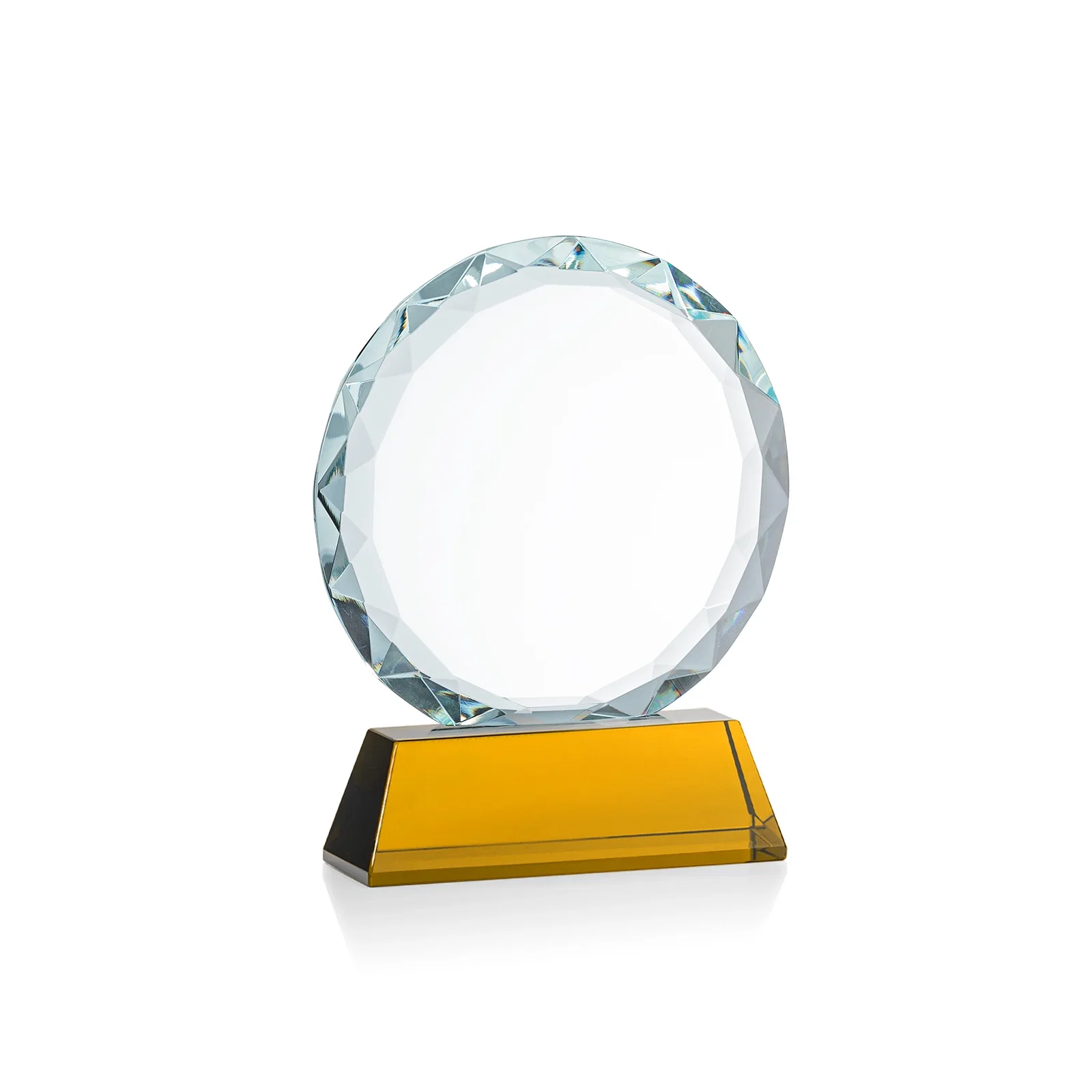 Promotional Optical Crystal Faceted Gemstone Award with Prismatic Finish, awards, with your logo for donor appreciation