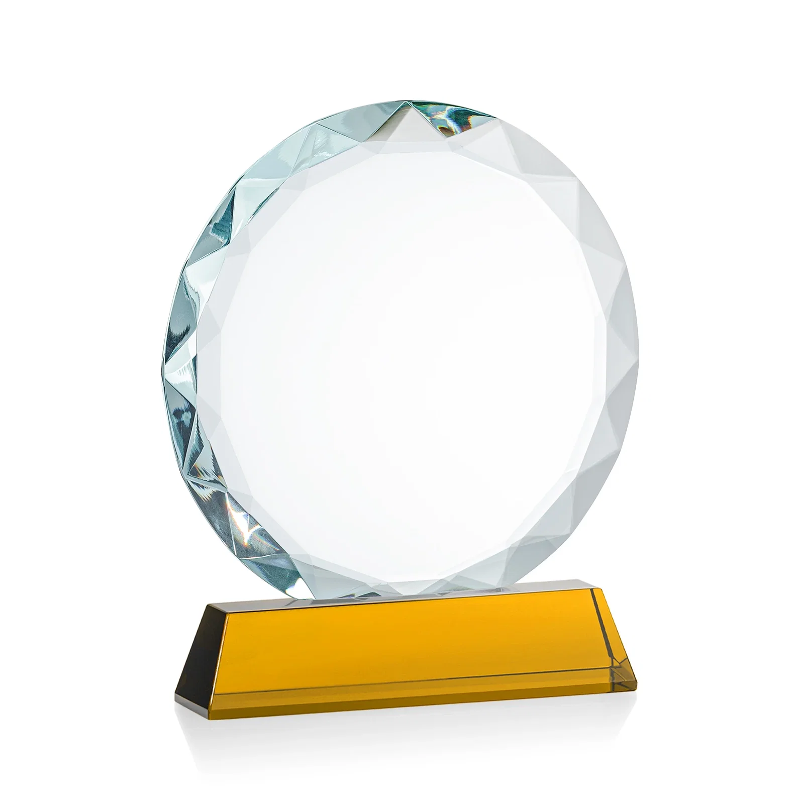 Promotional Optical Crystal Faceted Gemstone Award with Prismatic Finish, awards, with your logo for safety achievement programs