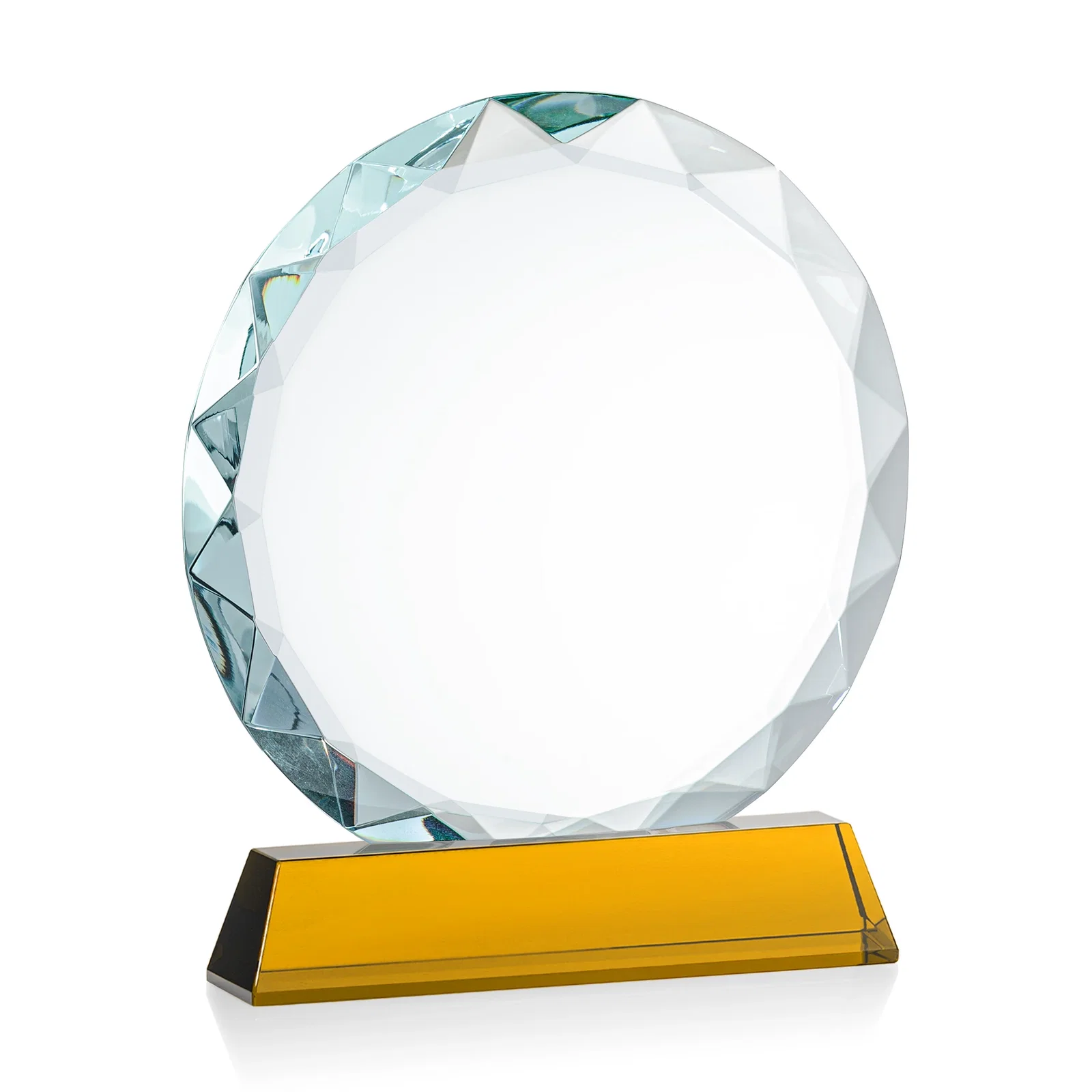 Promotional Optical Crystal Faceted Gemstone Award with Prismatic Finish, awards, with your logo for volunteer appreciation