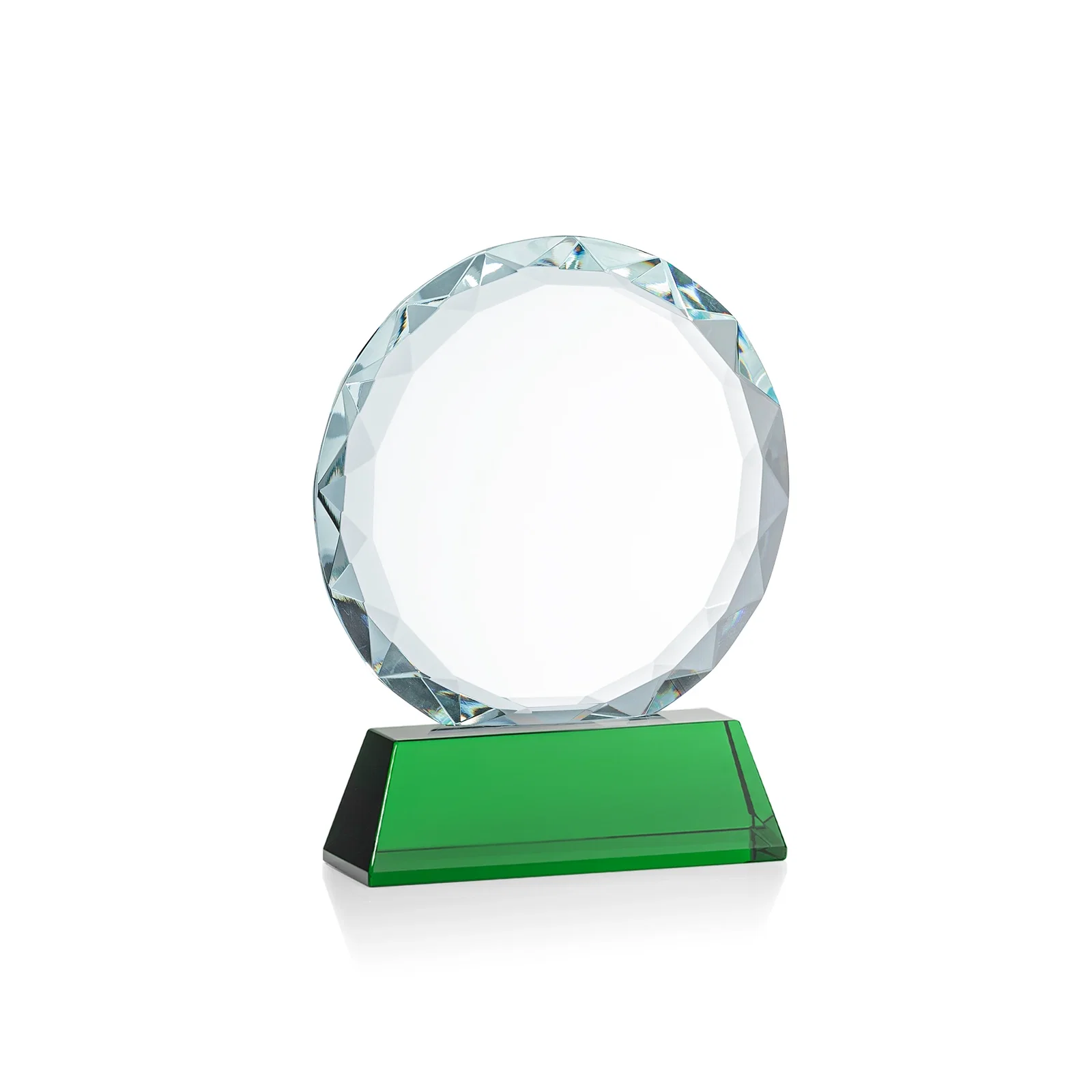 Promotional Optical Crystal Faceted Gemstone Award with Prismatic Finish, awards, with your logo for company anniversary events