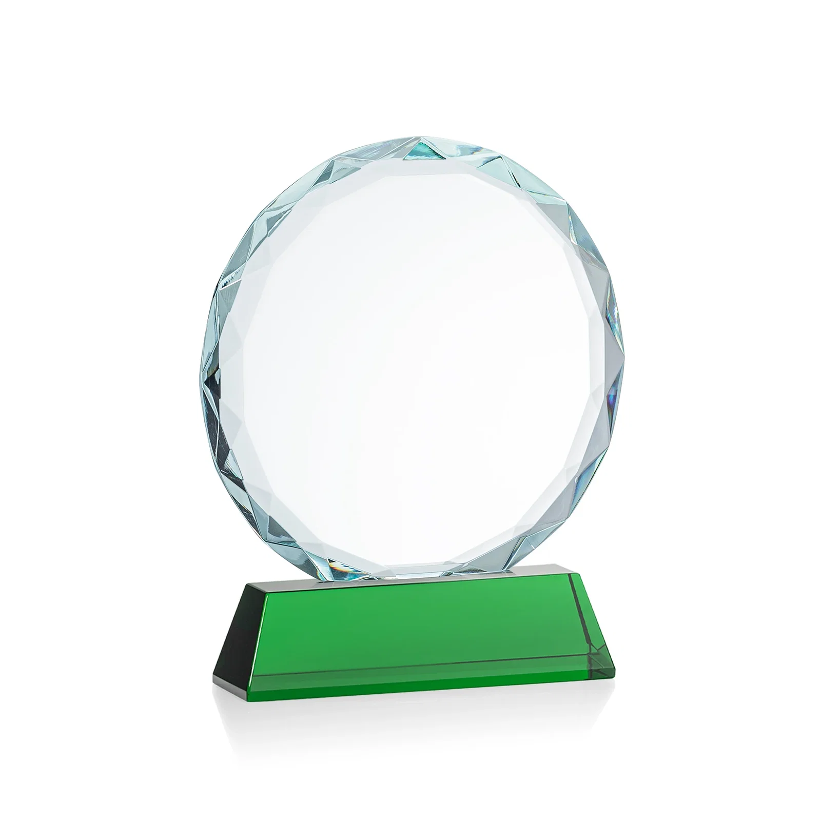 Branded Optical Crystal Faceted Gemstone Award with Prismatic Finish, awards, with your logo for employee recognition
