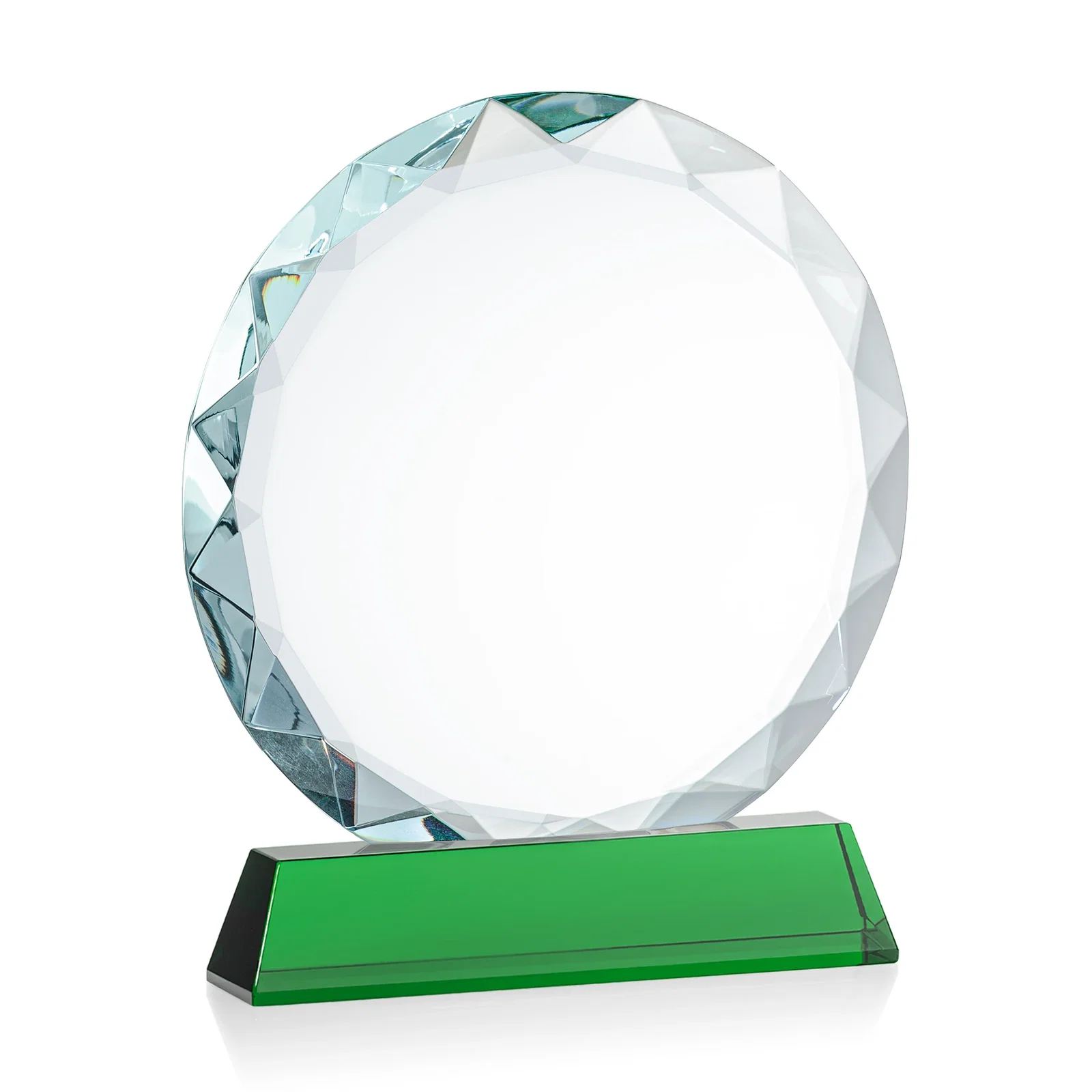 Branded Optical Crystal Faceted Gemstone Award with Prismatic Finish, awards, with your logo for service anniversary gifts