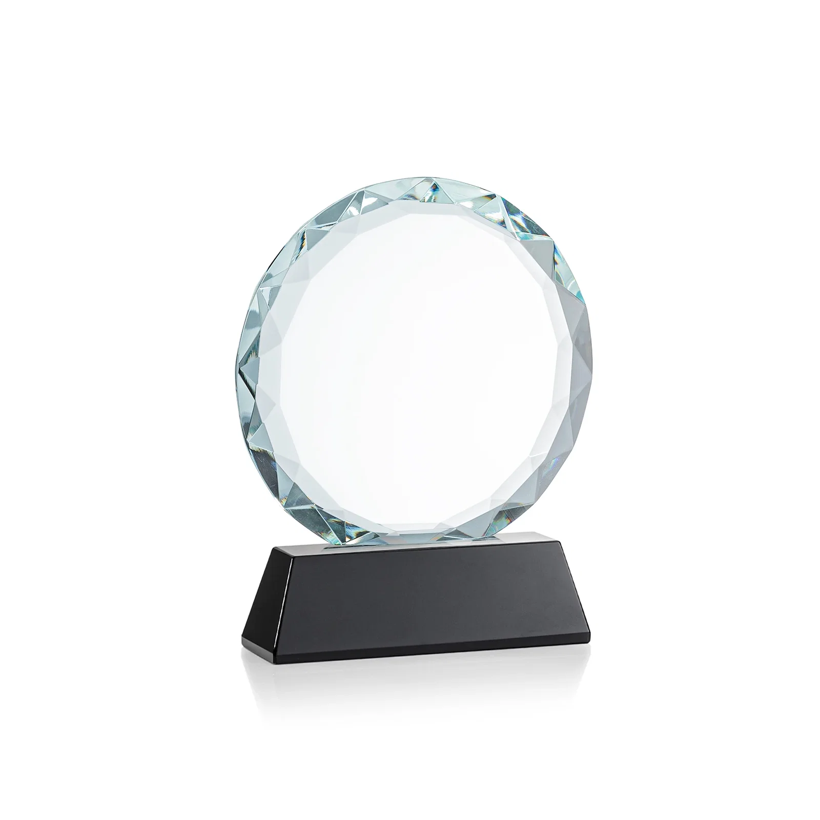 Branded Optical Crystal Faceted Gemstone Award with Prismatic Finish, awards, with your logo for retirement presentations