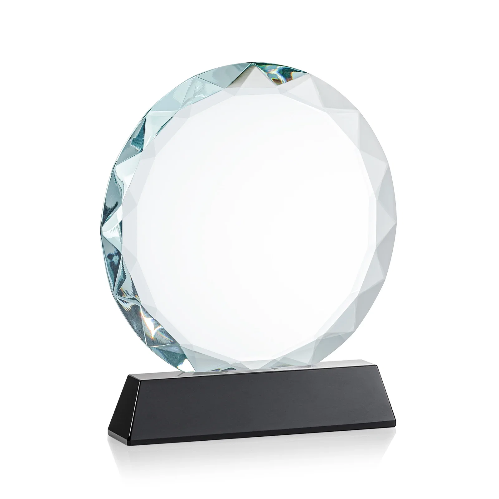Branded Optical Crystal Faceted Gemstone Award with Prismatic Finish, awards, with your logo for donor appreciation