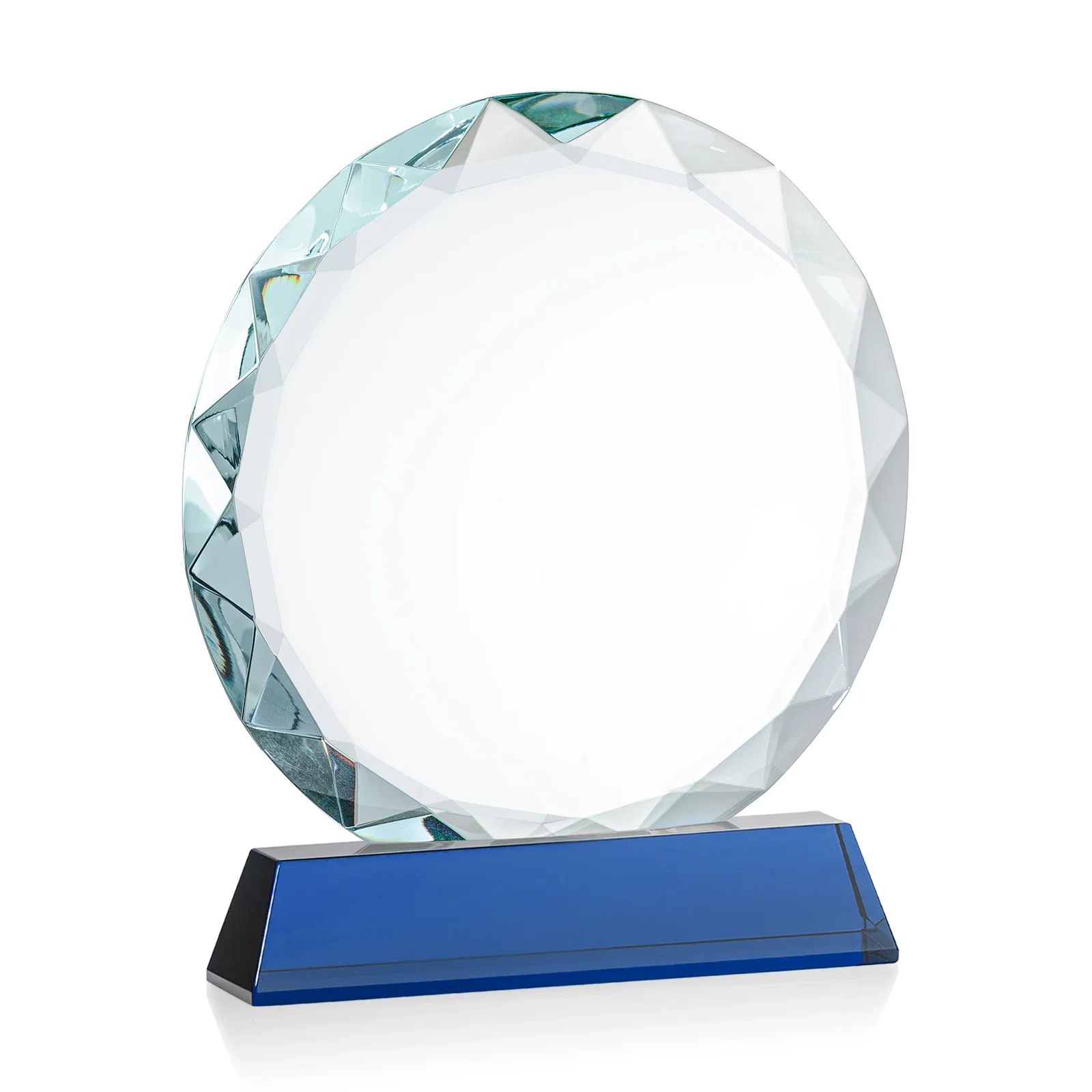 Branded Optical Crystal Faceted Gemstone Award with Prismatic Finish, awards, with your logo for company anniversary events