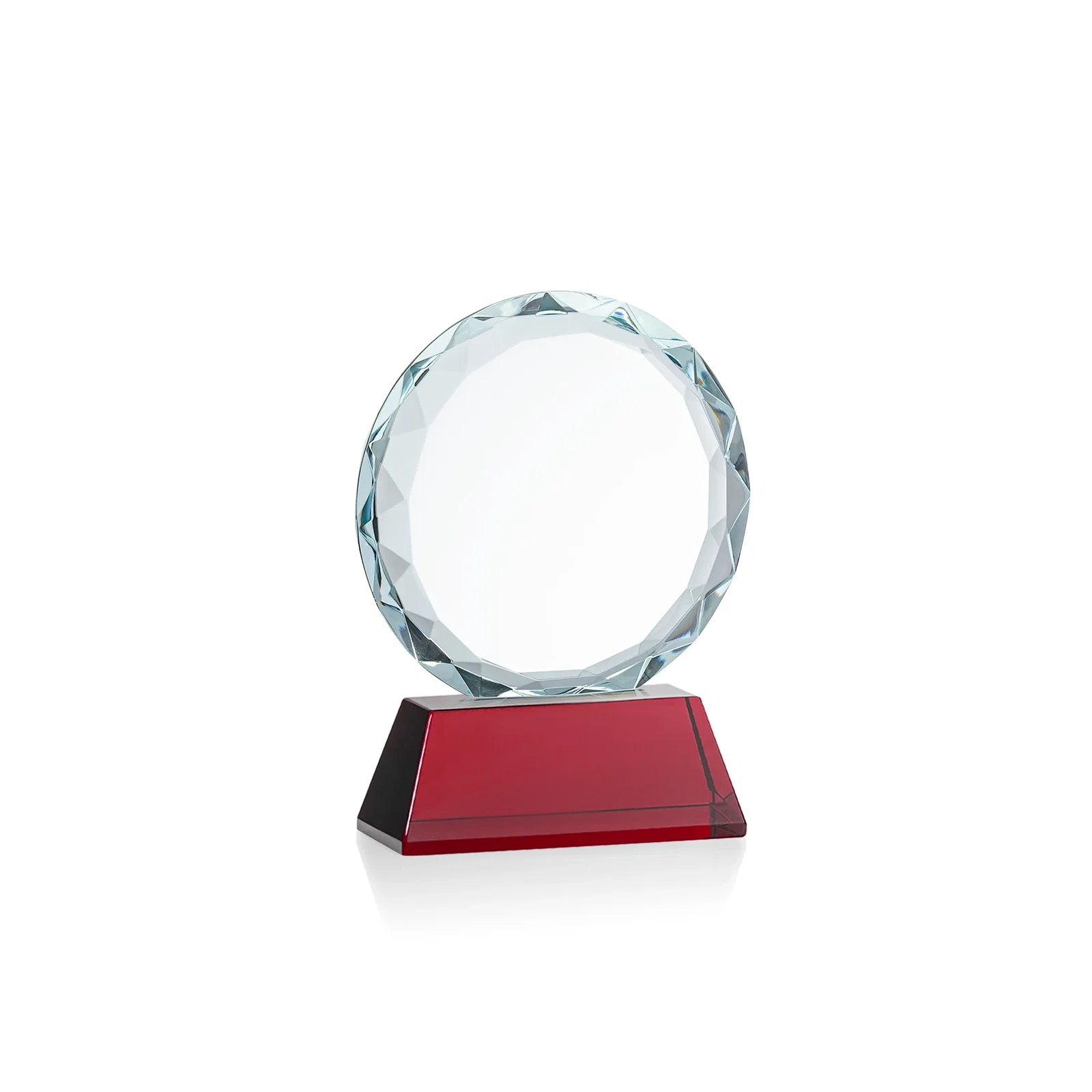 Custom printed Optical Crystal Faceted Gemstone Award with Prismatic Finish, awards, with your logo for employee recognition