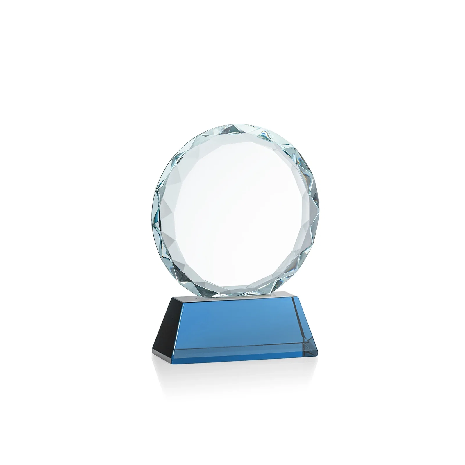Custom printed Optical Crystal Faceted Gemstone Award with Prismatic Finish, awards, with your logo for team milestone celebrations