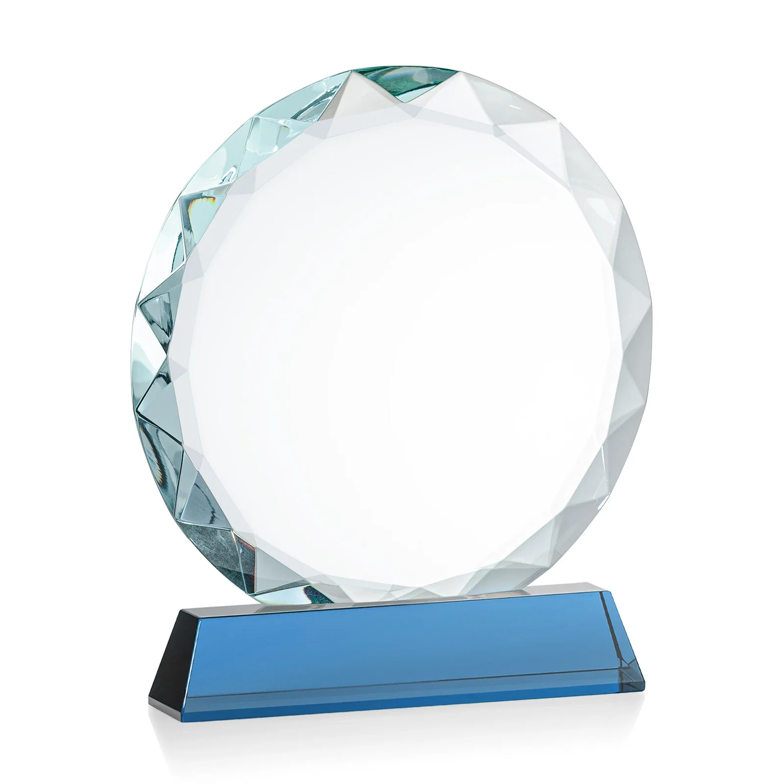 Custom printed Optical Crystal Faceted Gemstone Award with Prismatic Finish, awards, with your logo for volunteer appreciation