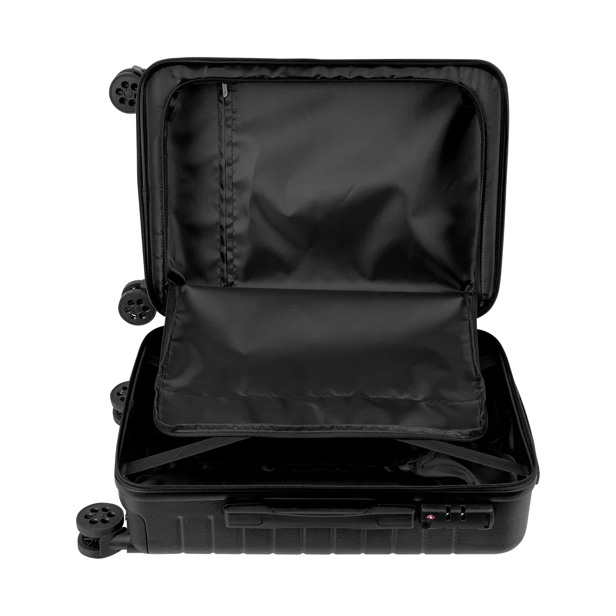 Side profile of the 22 inch case at nine inches deep