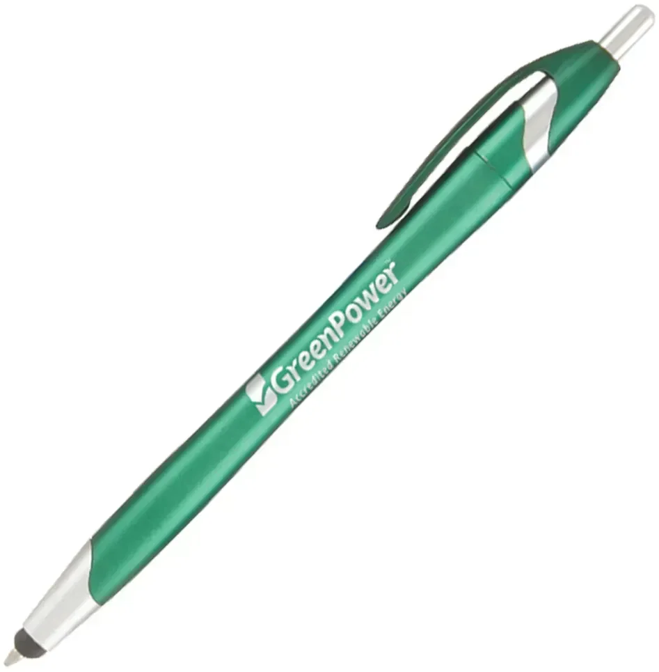 Stratus Metallic with Stylus Click Pen (Black or Blue Ink) — view 3