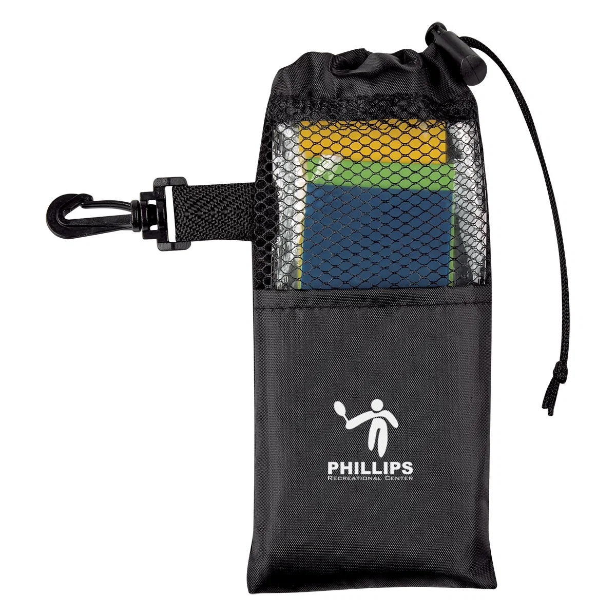 Black resistance band set shown as a complete bundle