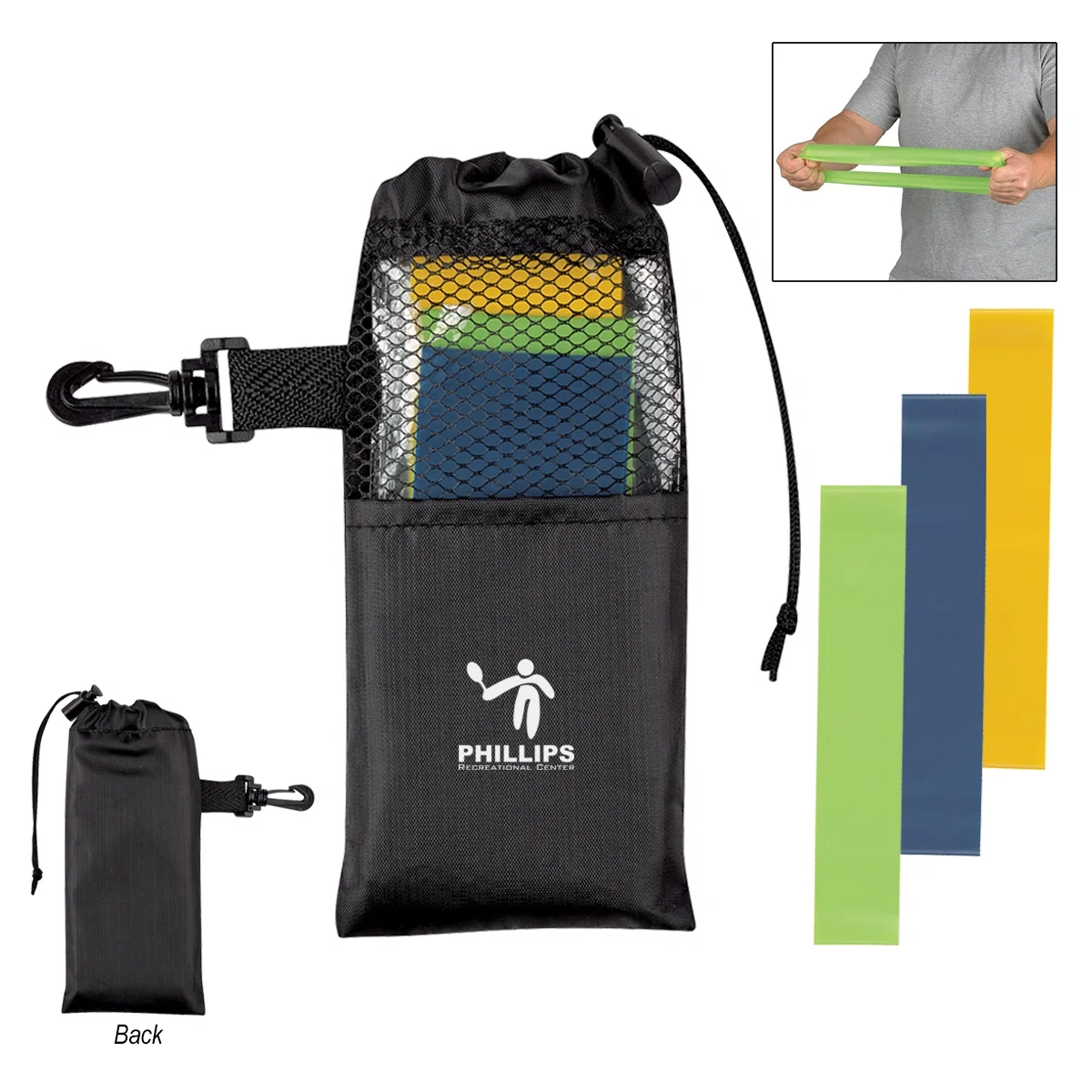Looped ends of the elastic strength trainers