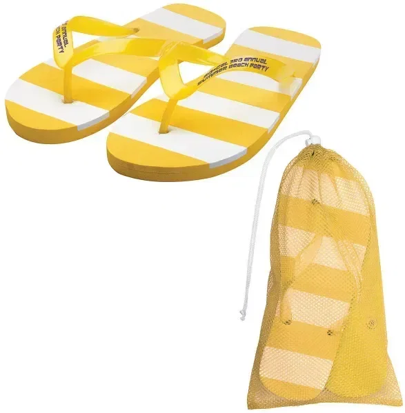 Promotional Striped Adult Flip Flop — view 4