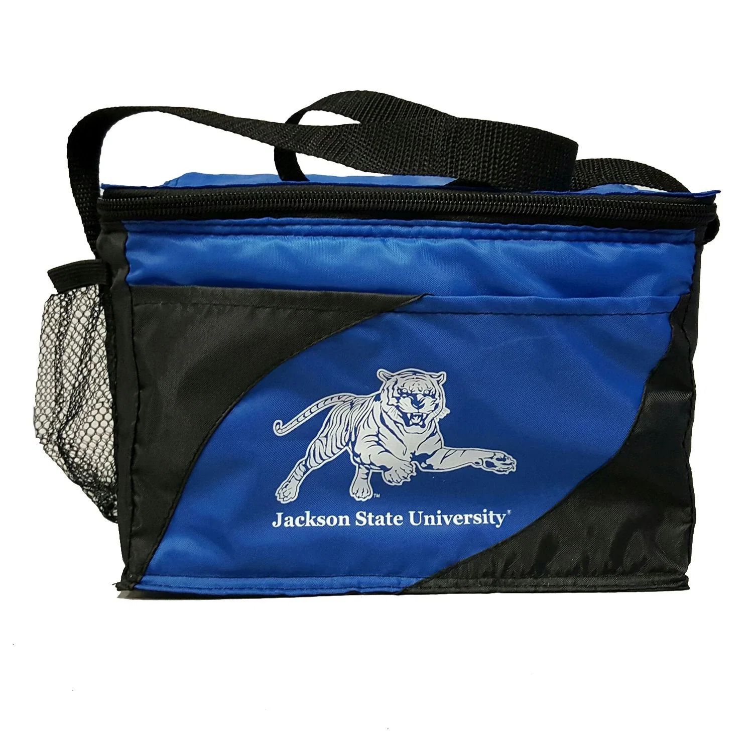Striped Cooler Bag — Blue