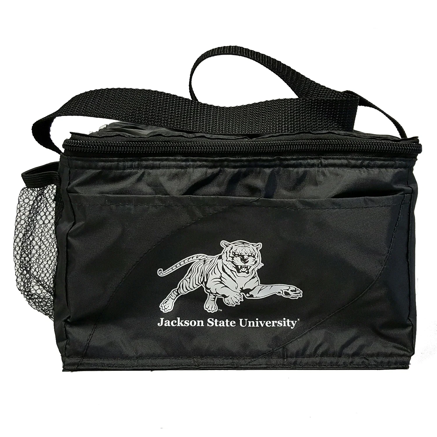 Striped Cooler Bag — Black — view 3