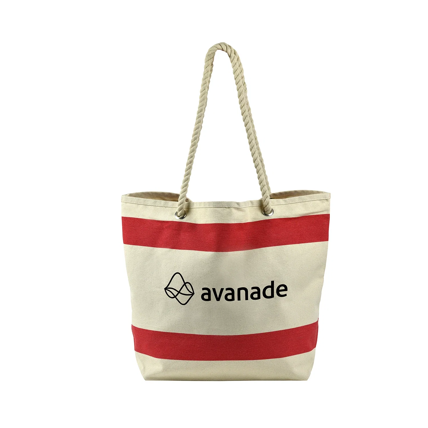 Striped Tote — Red — view 2