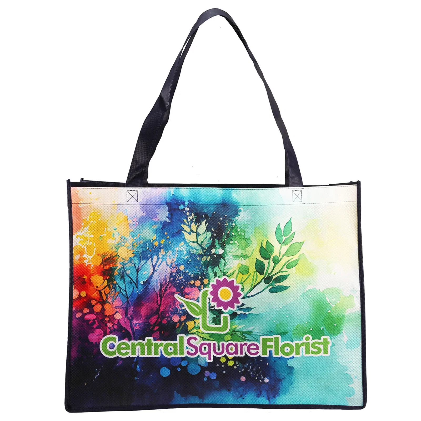 Sublimated Large Non-Woven Shopping Tote — view 11