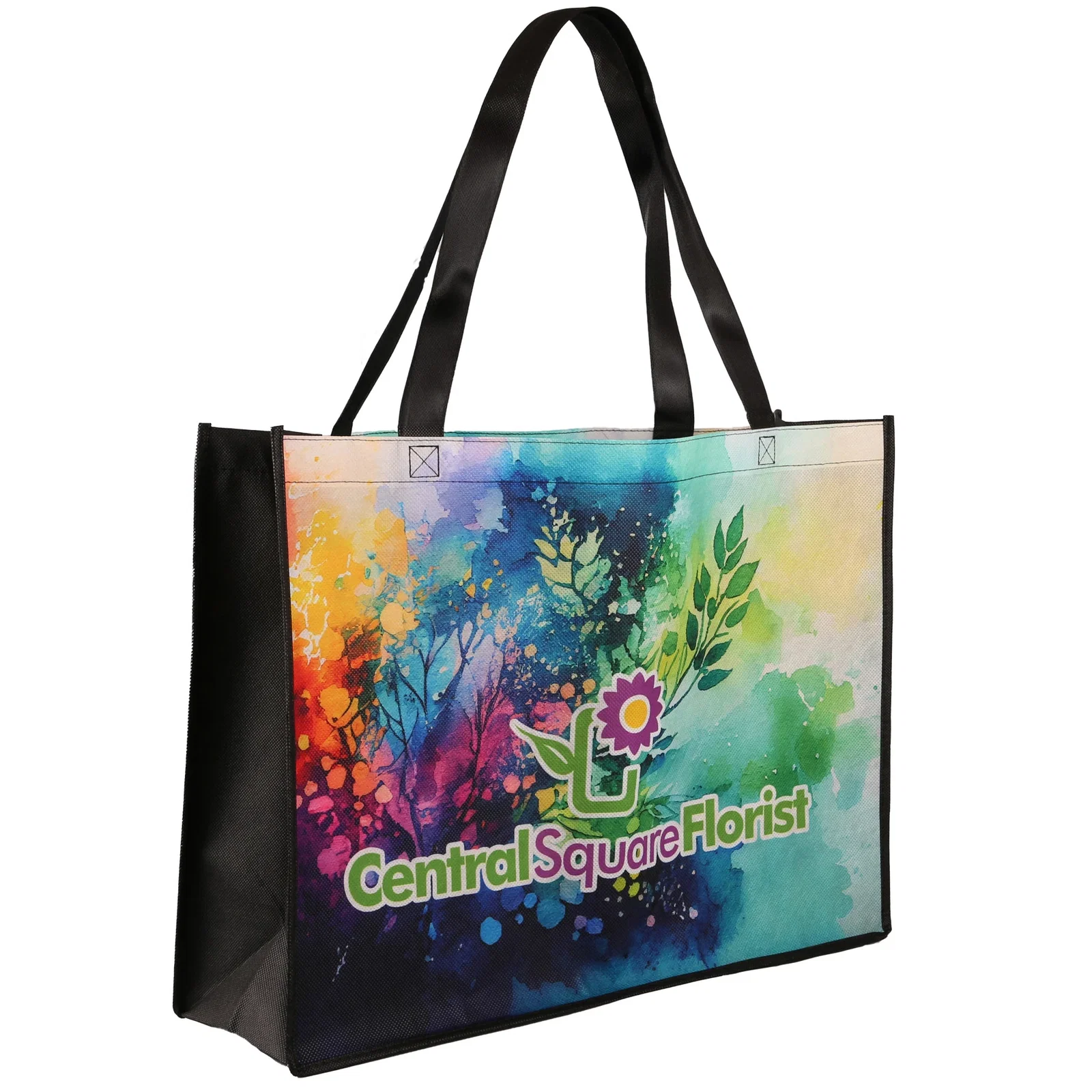 Sublimated Large Non-Woven Shopping Tote — view 3